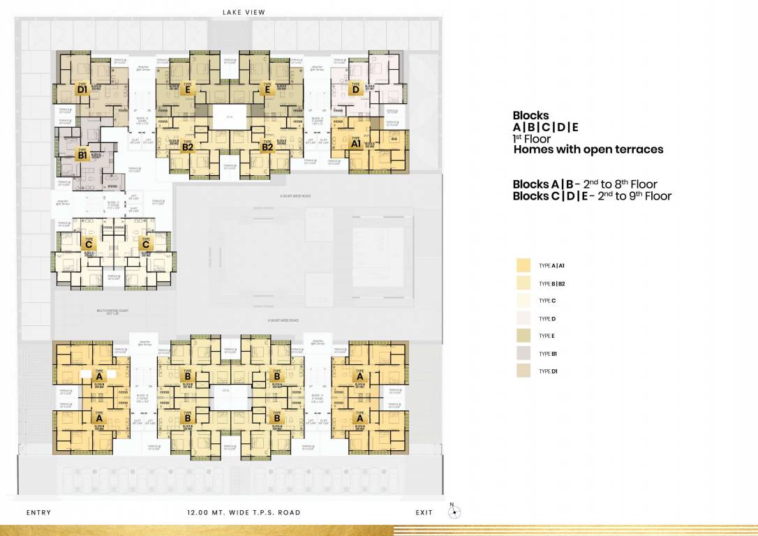 mount brook and lake Block A Cluster Plan