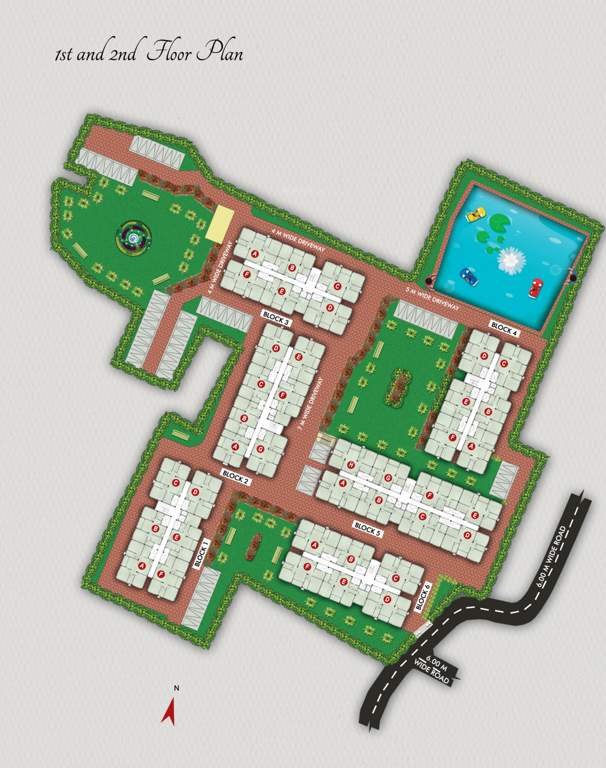  magnolia vishnupriya Block 1 2 3 4 5 6 Cluster Plan