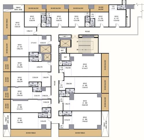  boulevard-part-of-towers-phase-1 Boulevard Cluster Plan For 8th Floor