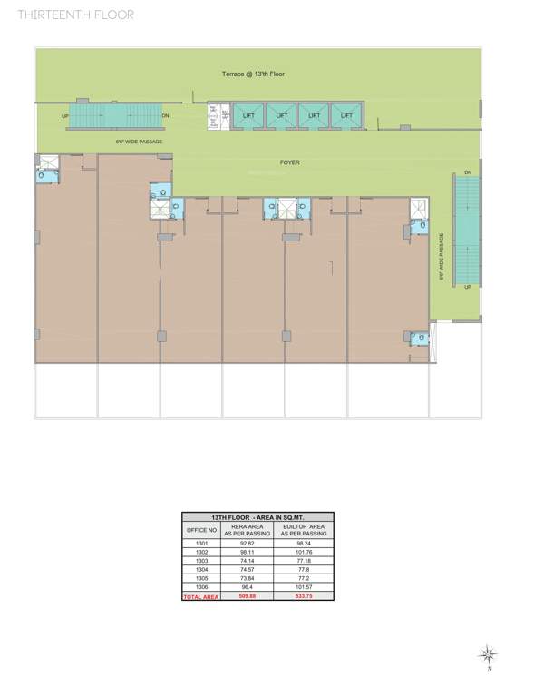  athens 1 Cluster Plan For 13th Floor