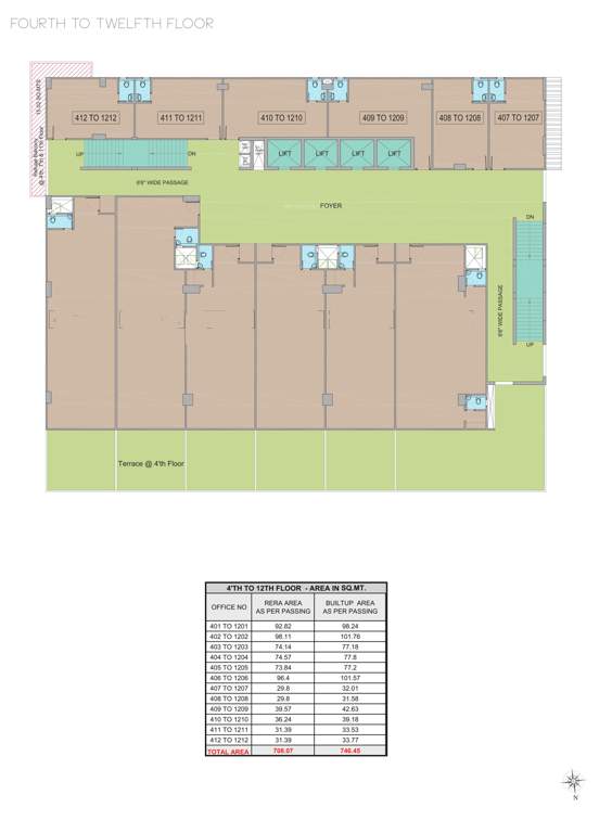  athens 1 Cluster Plan From 4th To 12th Floor