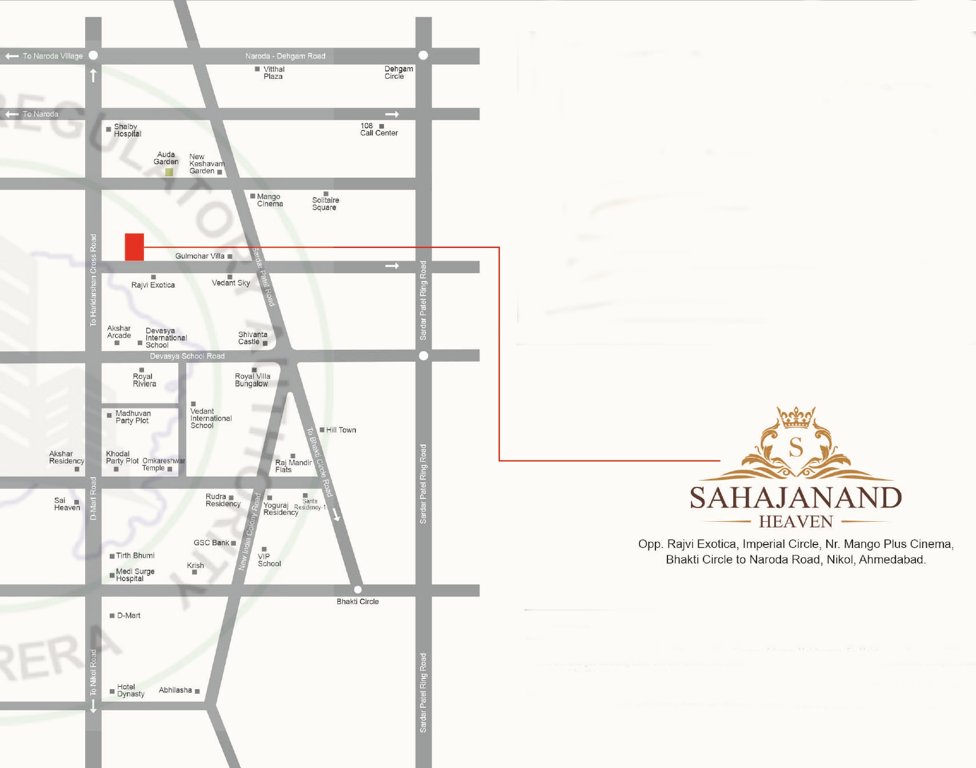  sahajanand heaven Location Plan