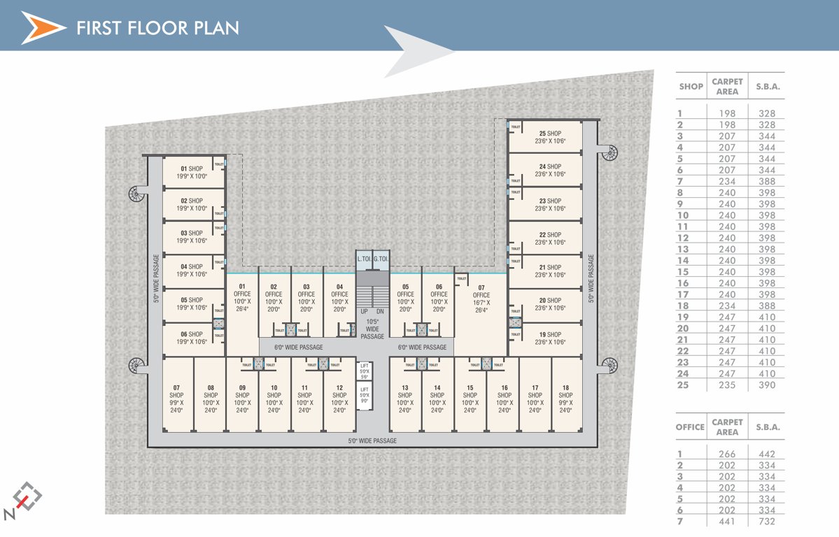  sakar east Sakar East Cluster Plan for 1st Floor
