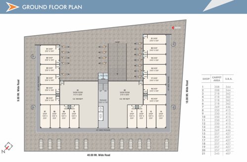  sakar-east Sakar East Cluster Plan for ground Floor
