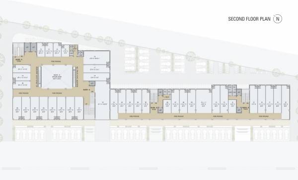  shreemaan-arcade Block A & B Cluster Plan for 2nd Floor
