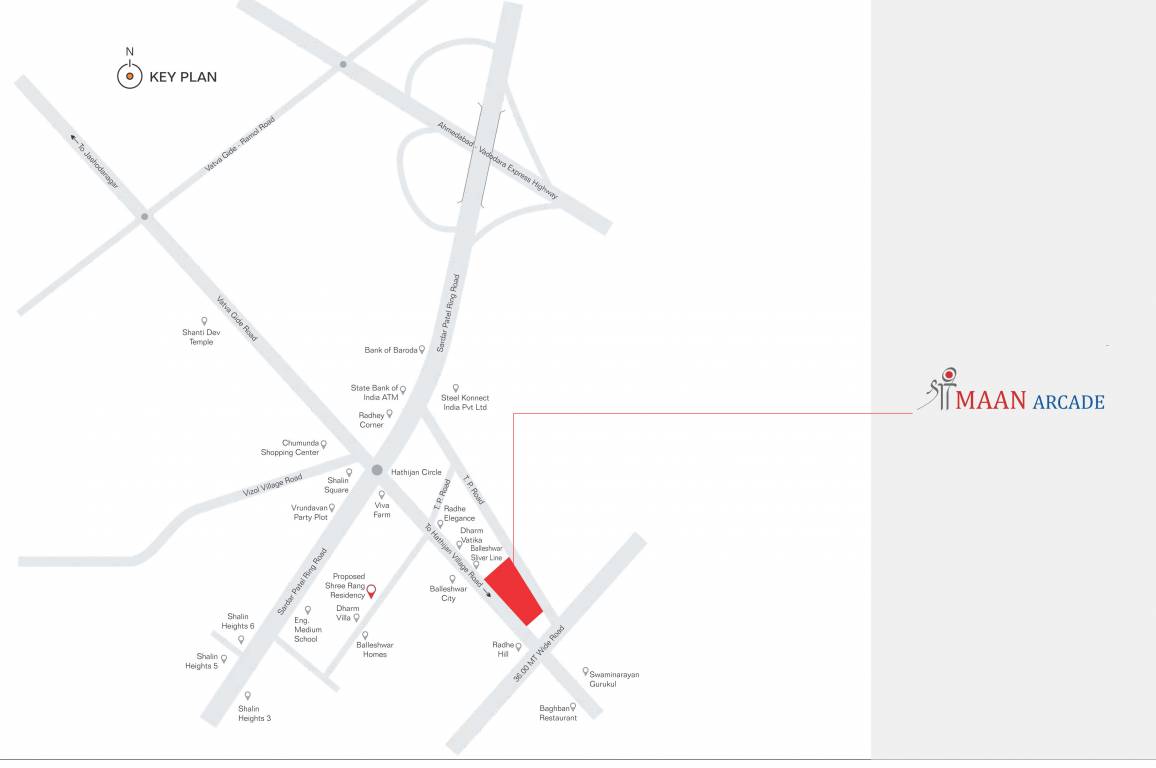  shreemaan arcade Location Plan