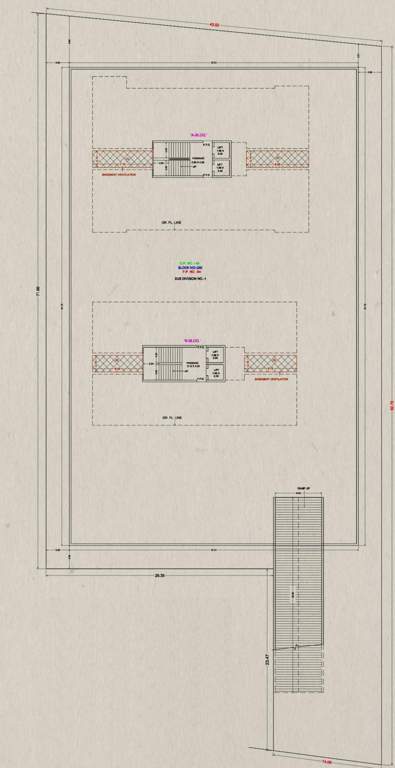 vihaan residency Building A And B Cluster Plan For Basement