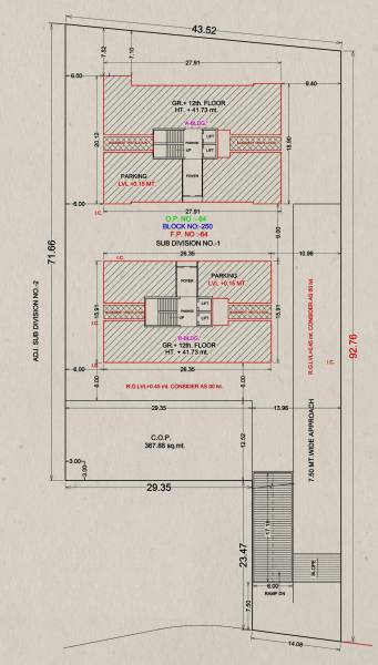 Building A And B Cluster Plan For Typical Floor Plan vihaan-residency Building A And B Cluster Plan For Typical Floor Plan