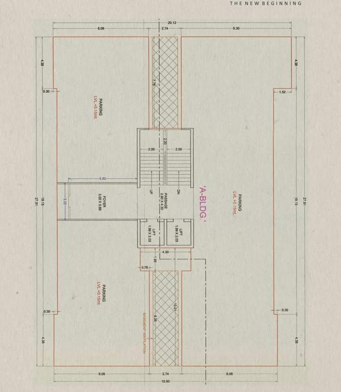  vihaan residency Building A Cluster Plan For Ground Floor