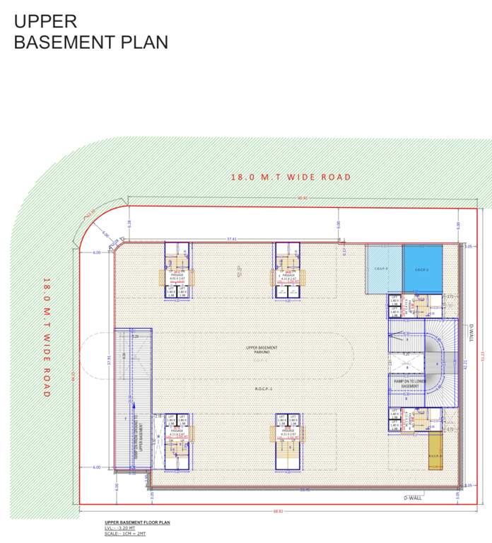  sanctum homes A1, A2, B1, B2, C1, C2 Upper Basement Cluster Plan