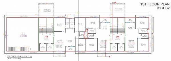 B1, B2 First Floor Cluster Plan sanctum-homes B1, B2 First Floor Cluster Plan