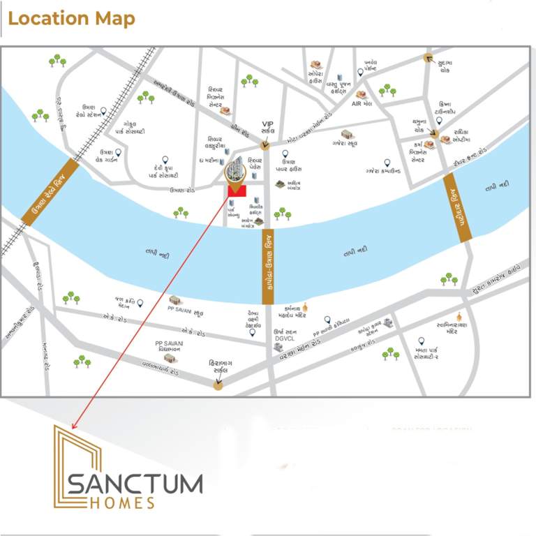  sanctum homes Location Plan