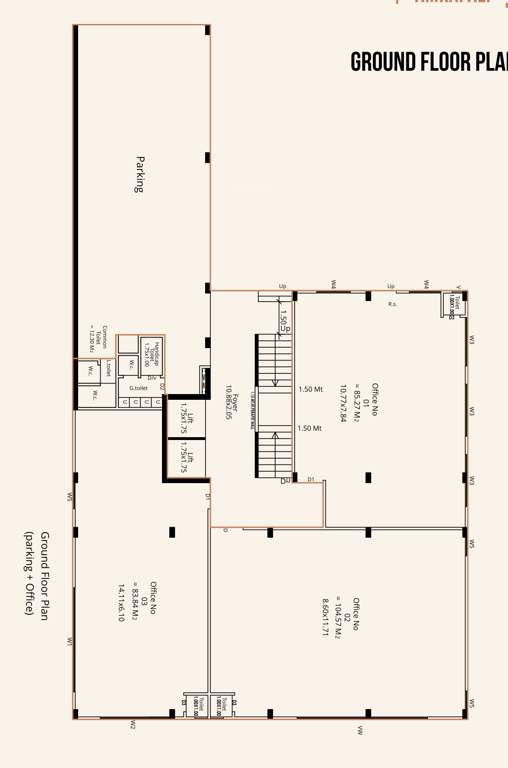  axiom 3 Block C Ground Floor Cluster Plan