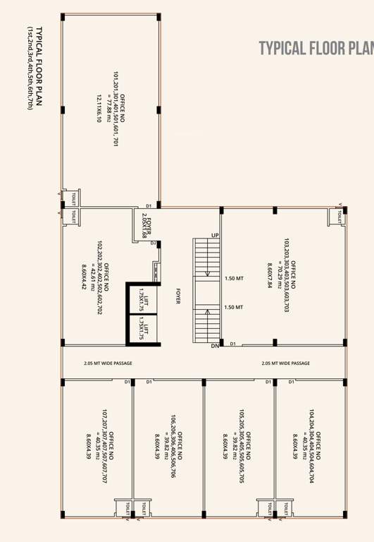  axiom 3 Block C Typical Floor Cluster Plan