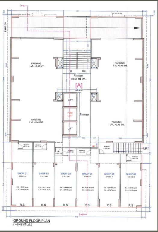  the great fourteen Block A Cluster Plan for ground Floor