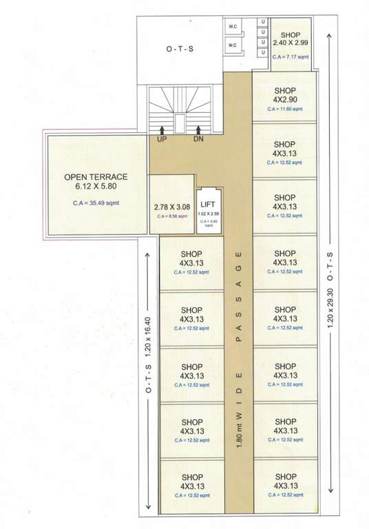 shree balaji textile market Shree Balaji Textile Market Cluster Plan for 3rd Floor