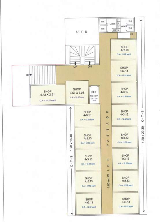 shree balaji textile market Shree Balaji Textile Market Ground Floor Cluster Plan