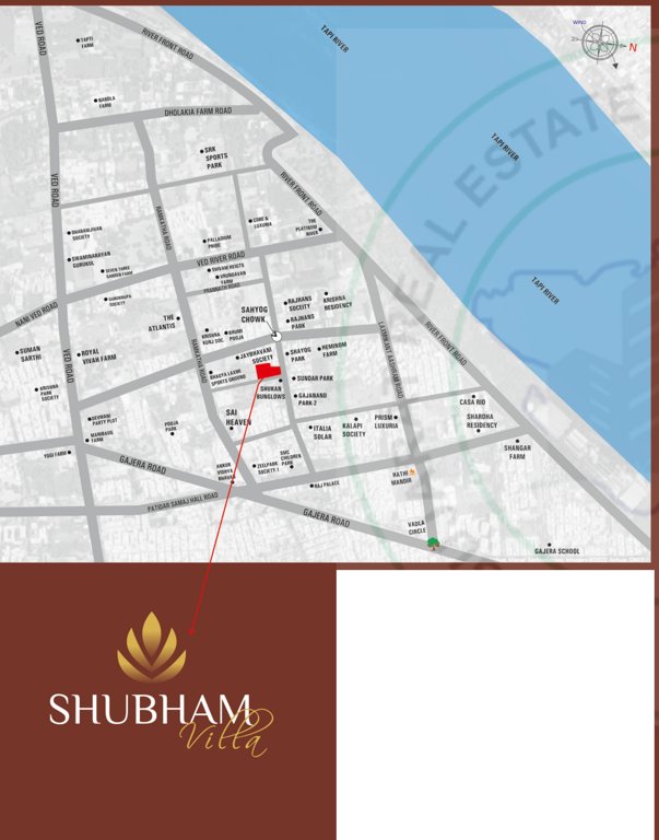 shubham villa Location Plan