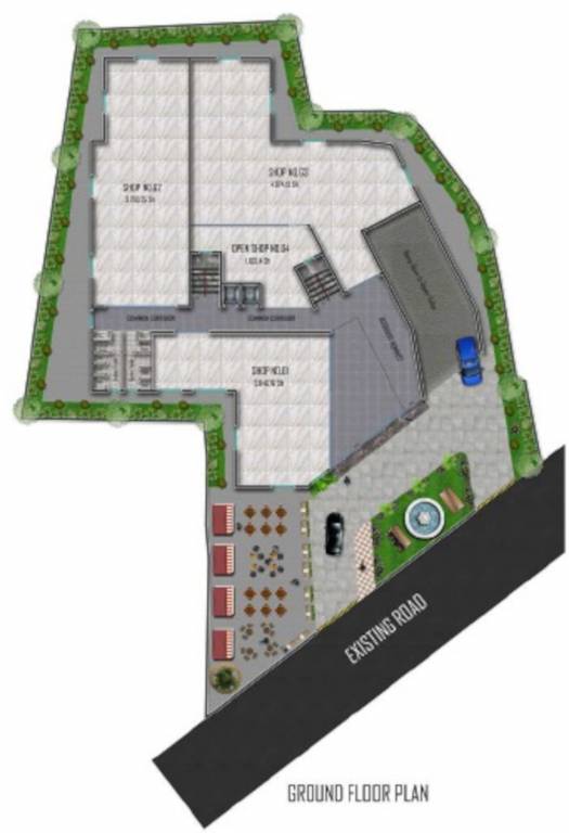  easy town complex Easy Town Complex Cluster Plan For Ground Floor