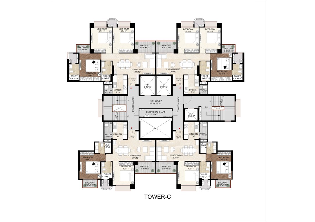  codename mesmerise Block C Cluster Plan