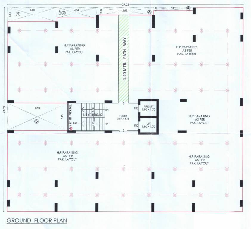  sanctum Block A Cluster Plan for ground Floor