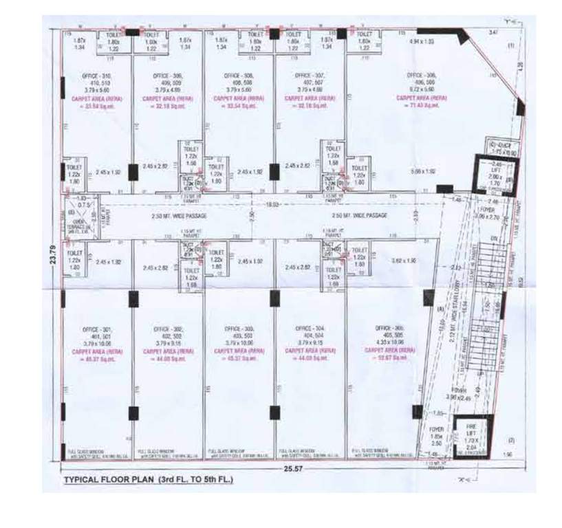  progress Progress Cluster Plan from 3rd to 5th Floor
