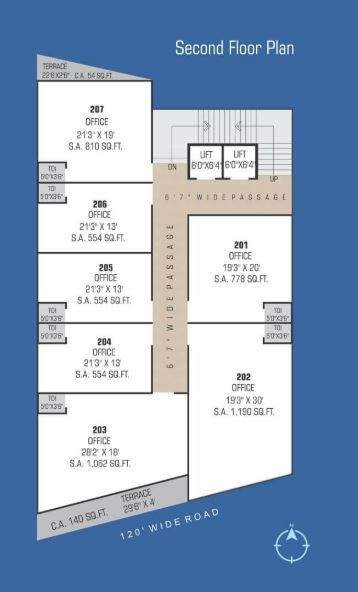 valentina business hub Valentina Business Hub Cluster Plan for 2nd Floor