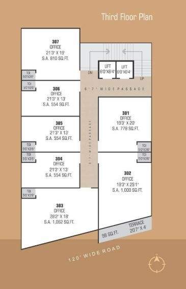 valentina business hub Valentina Business Hub Cluster Plan for 3rd Floor