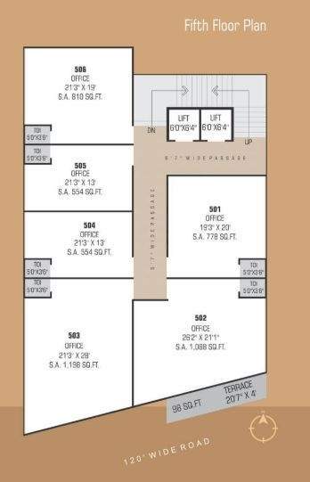valentina business hub Valentina Business Hub Cluster Plan for 5th Floor