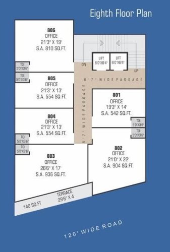 Valentina Business Hub Cluster Plan for 8th Floor valentina-business-hub Valentina Business Hub Cluster Plan for 8th Floor