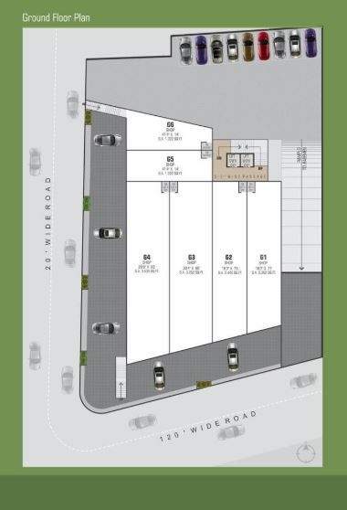 valentina business hub Valentina Business Hub Cluster Plan for ground Floor