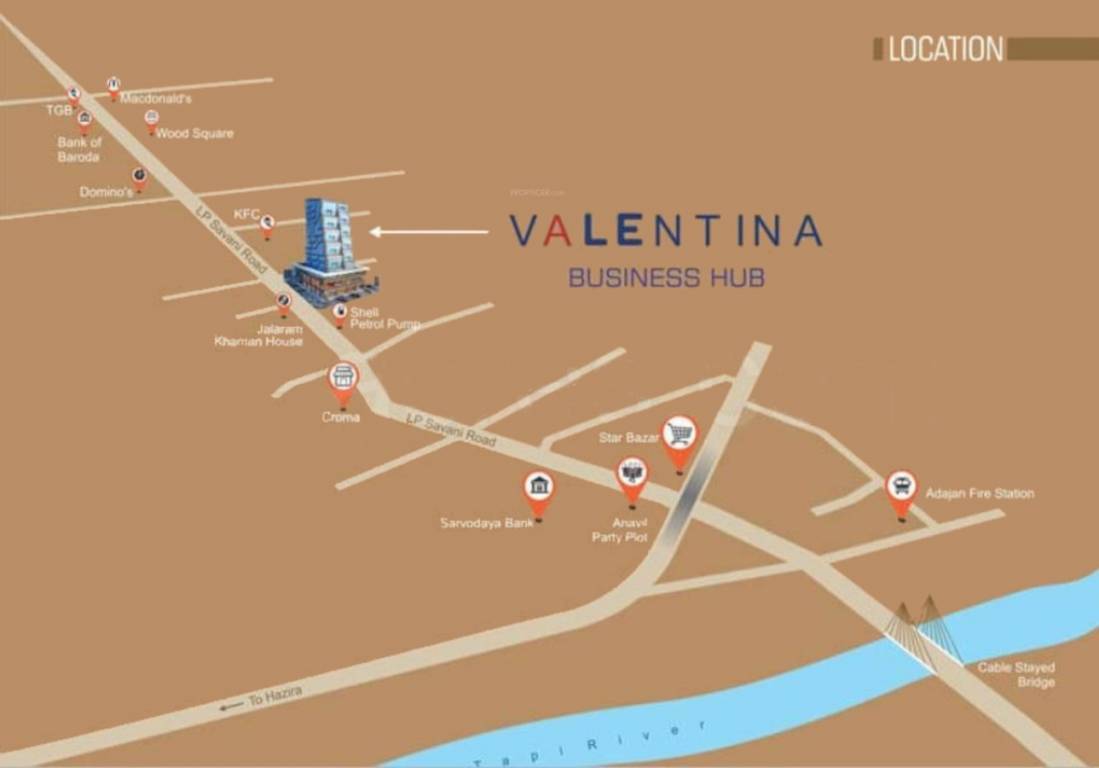 valentina business hub Location Plan