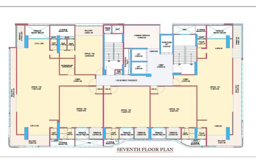  gm-axia Gagan GM Axia - Ground floor to 3 Floor Cluster Plan For 7th Floor