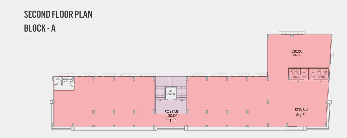  keshav business hub Block A Cluster Plan for 2nd Floor