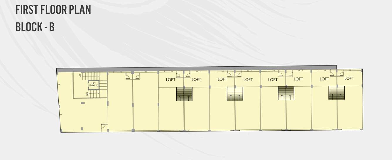  keshav business hub Block B Cluster Plan for 1st Floor