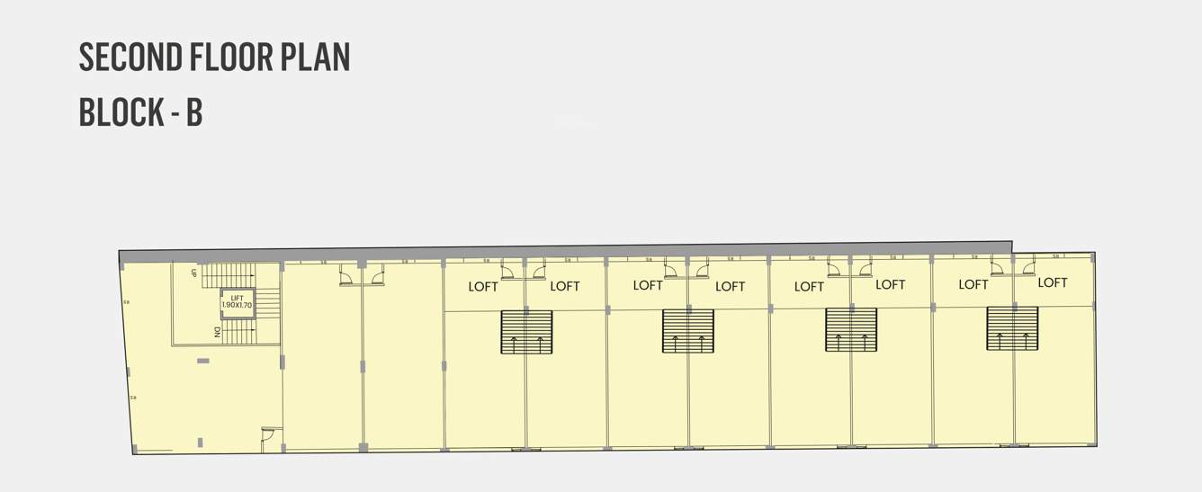  keshav business hub Block B Cluster Plan for 2nd Floor