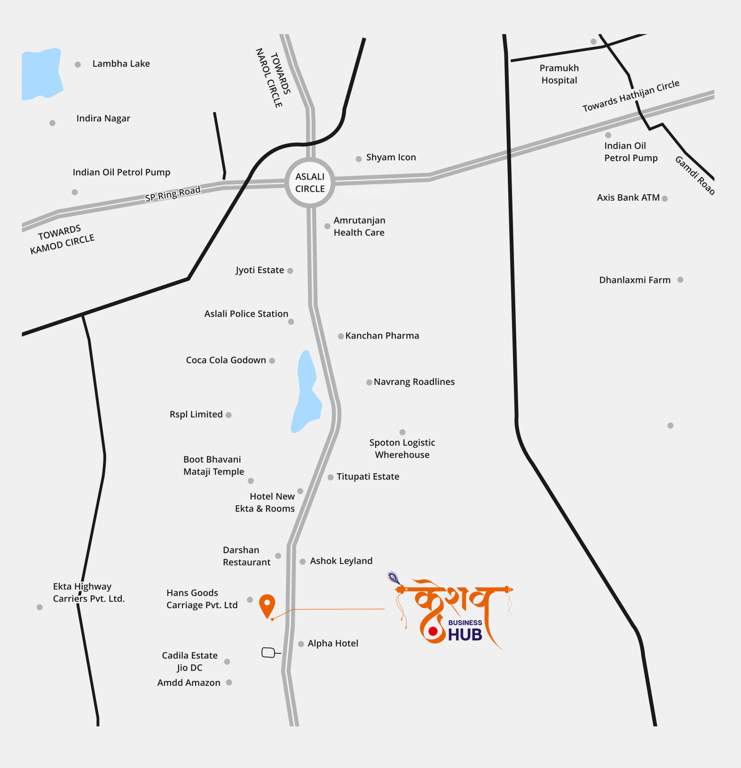  keshav business hub Location Plan