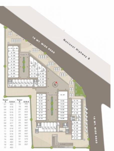  siddharth-annexe-3 Tower A Cluster Plan For Ground Floor