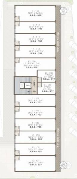  siddharth-annexe-3 Tower C Cluster Plan For 1st Floor