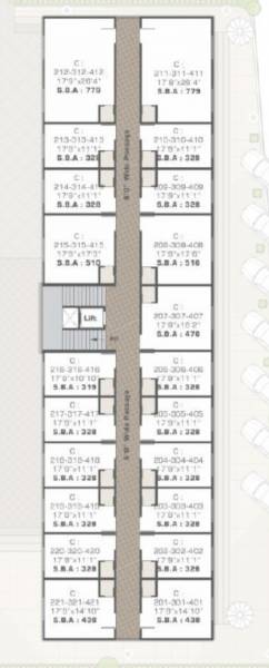  siddharth-annexe-3 Tower C Cluster Plan From 2nd To 4th Floor