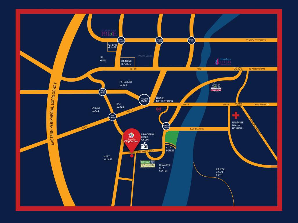  city center phase 1 Location Plan