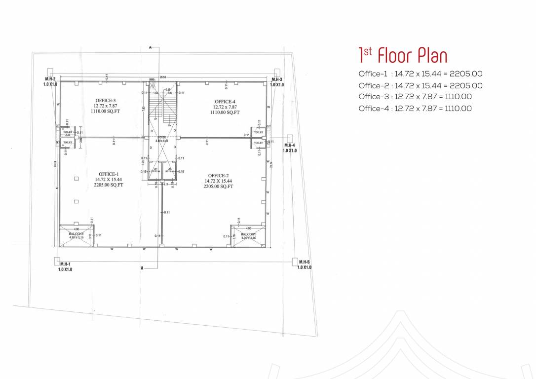  inventive Inventive Cluster Plan for 1st Floor