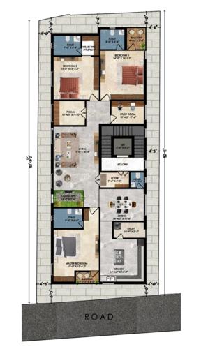  vernisha-springs Vernisha Springs Cluster Plan For Typical Floor Plan