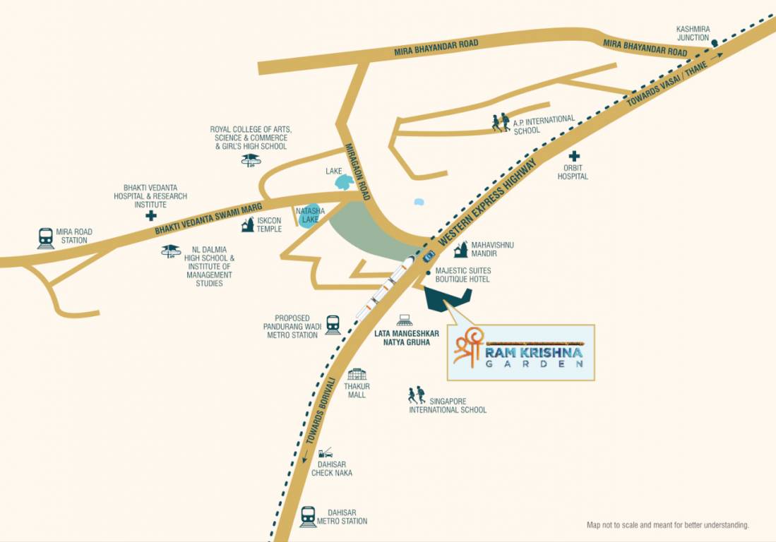  shree ram krishna garden Location Plan