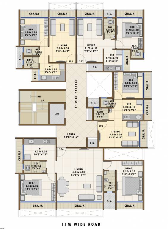  plaza Kuber Plaza Cluster Plan
