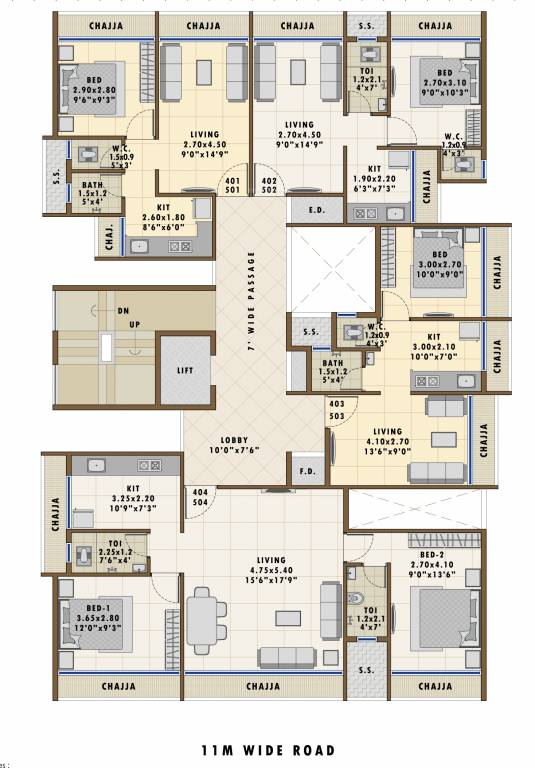  plaza Kuber Plaza Cluster Plan