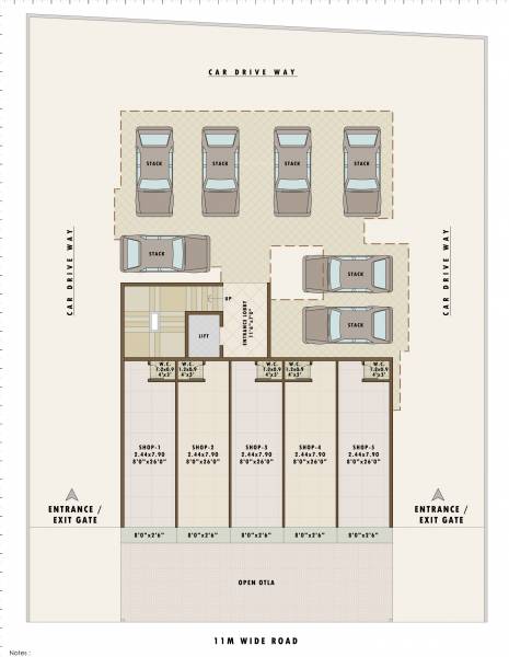 plaza Kuber Plaza Cluster Plan