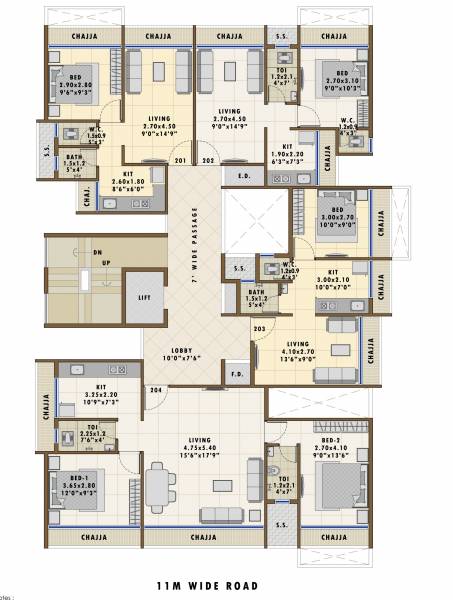  plaza Kuber Plaza Cluster Plan