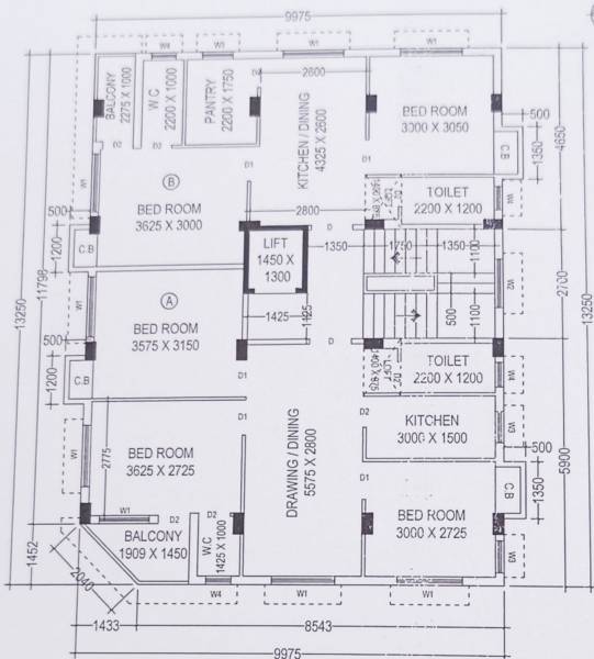  satabdi-enclave Satabdi Enclave Cluster Plan For Typical Floor Plan