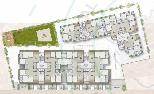  saket-vihar Block A,B,C,D Cluster Plan For 1st Floor